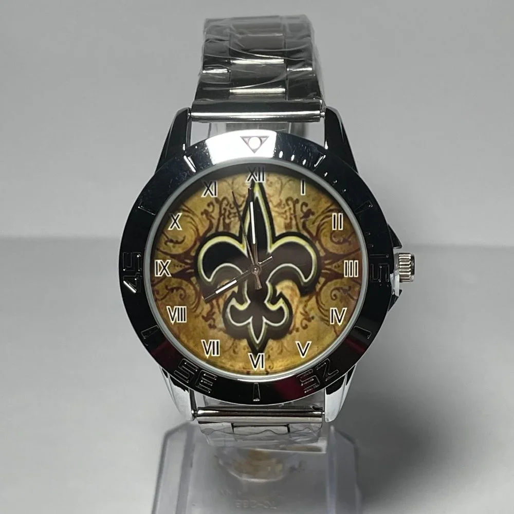 New Orleans Saints NFL Stainless Steel Men's Watch NEW!!
